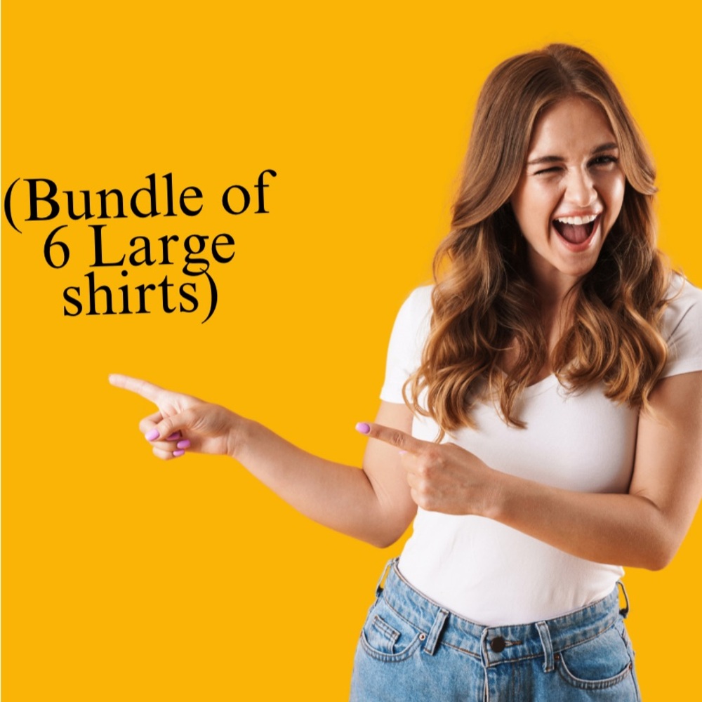 Bundle of 6 LARGE SHIRTS